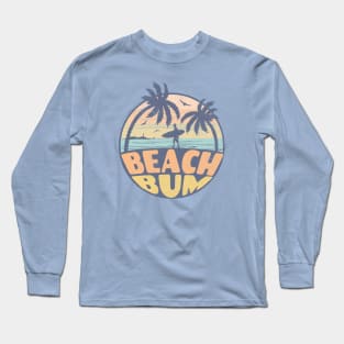 Beach Bum Vintage Retro Long Sleeve T-Shirt